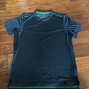 Men's Champion Grey and Green Athletic Shirt